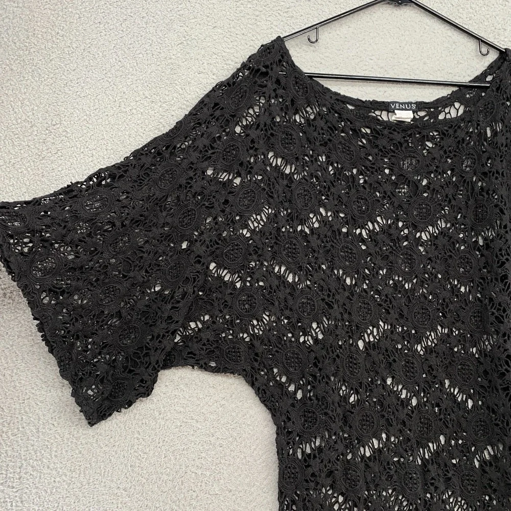 Venus Lace Dress Womens Medium Goth Grunge‎ Coverup Layering Wide Sleeves Punk
